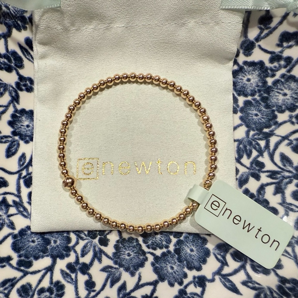 Enewton Gold Beaded Bangle Bundle 2mm, 3mm & 4mm - Picture 7 of 10